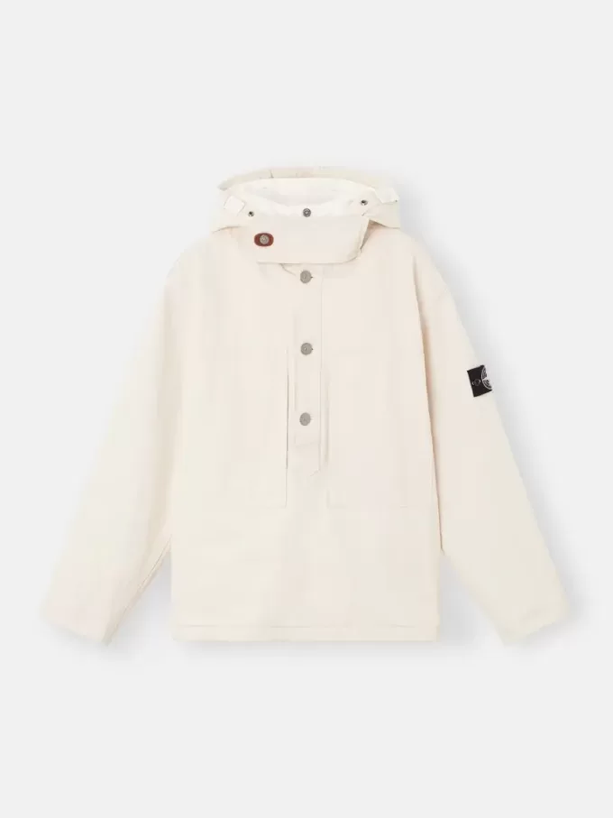 Anorak mit abnehmbarem Kapuzenfutter und Kinnriemen Anorak mit abnehmbarem Kapuzenfutter und Kinnriemen