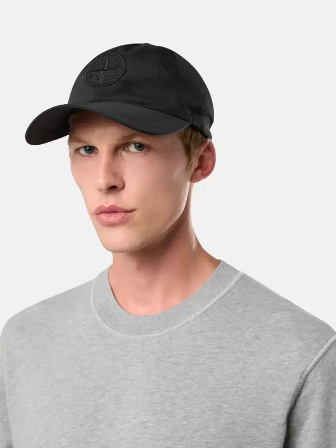 Baseballkappe mit Kordelzug und Compass-Stickerei Baseballkappe mit Kordelzug und Compass-Stickerei