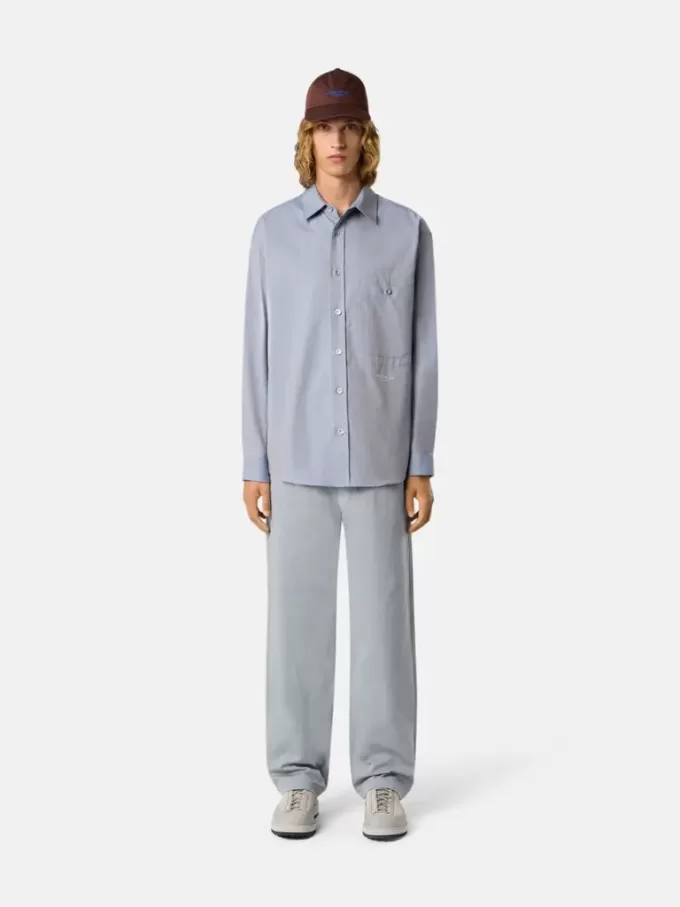 Lockere Chino-Hose mit Nylon-Gürtel
