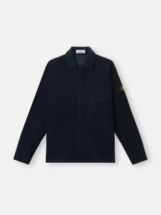 Bequemes Overshirt mit Brusttasche und Zwei-Wege-Reißverschluss Bequemes Overshirt mit Brusttasche und Zwei-Wege-Reißverschluss