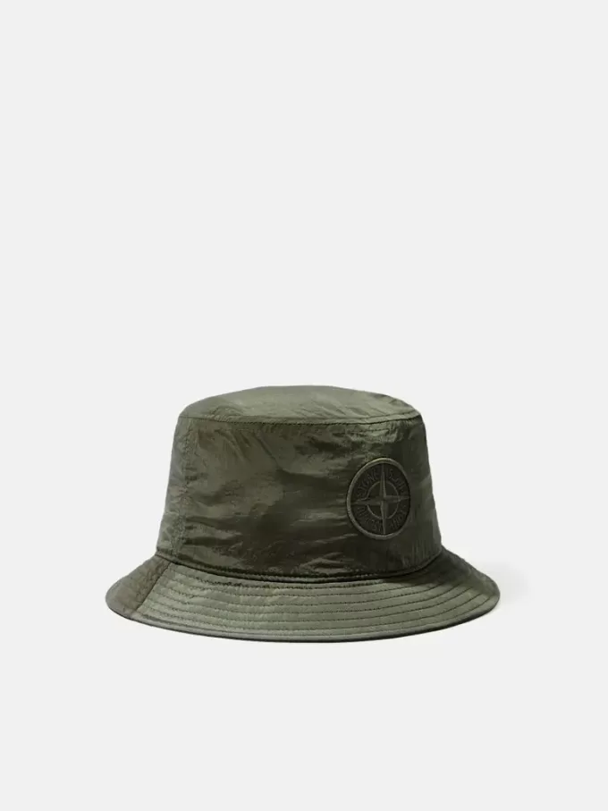 Bucket Hat mit Netzfutter und Compass-Stickerei Bucket Hat mit Netzfutter und Compass-Stickerei