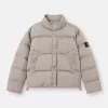 Daunenjacke mit Anti-Drop- und Druckknopftaschen Daunenjacke mit Anti-Drop- und Druckknopftaschen