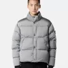 Daunenjacke mit Anti-Drop- und Druckknopftaschen Daunenjacke mit Anti-Drop- und Druckknopftaschen