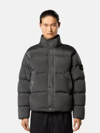 Daunenjacke mit Anti-Drop- und Druckknopftaschen Daunenjacke mit Anti-Drop- und Druckknopftaschen