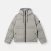 Daunenparka mit wasserabweisender Oberfläche und Druckknopftaschen Daunenparka mit wasserabweisender Oberfläche und Druckknopftaschen