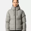Daunenparka mit wasserabweisender Oberfläche und Druckknopftaschen Daunenparka mit wasserabweisender Oberfläche und Druckknopftaschen
