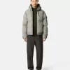 Daunenparka mit wasserabweisender Oberfläche und Druckknopftaschen Daunenparka mit wasserabweisender Oberfläche und Druckknopftaschen