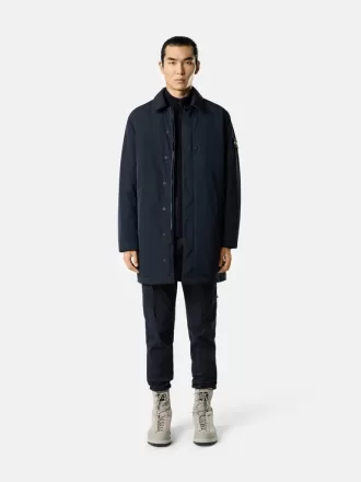 Gepolsterter Carcoat mit Anti-Drop- und Druckknopftaschen Gepolsterter Carcoat mit Anti-Drop- und Druckknopftaschen