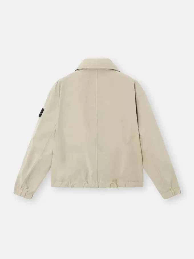 Hemdjacke mit Anti-Drop-Funktion und verdeckter Kapuze Hemdjacke mit Anti-Drop-Funktion und verdeckter Kapuze
