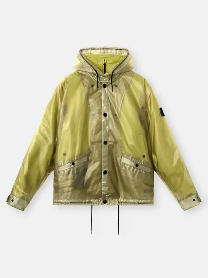 Jacke mit herausnehmbarem Futter und Polyurethan-Außenmaterial Jacke mit herausnehmbarem Futter und Polyurethan-Außenmaterial