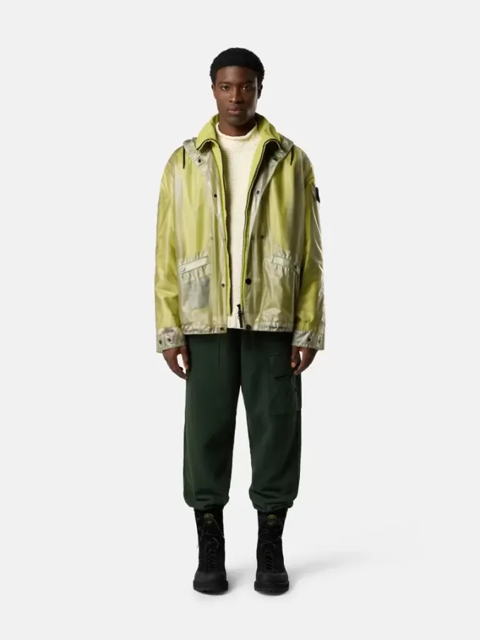 Jacke mit herausnehmbarem Futter und Polyurethan-Außenmaterial Jacke mit herausnehmbarem Futter und Polyurethan-Außenmaterial