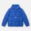 Kapuzen-Daunenjacke mit Anti-Drop- und Druckknopftaschen Kapuzen-Daunenjacke mit Anti-Drop- und Druckknopftaschen