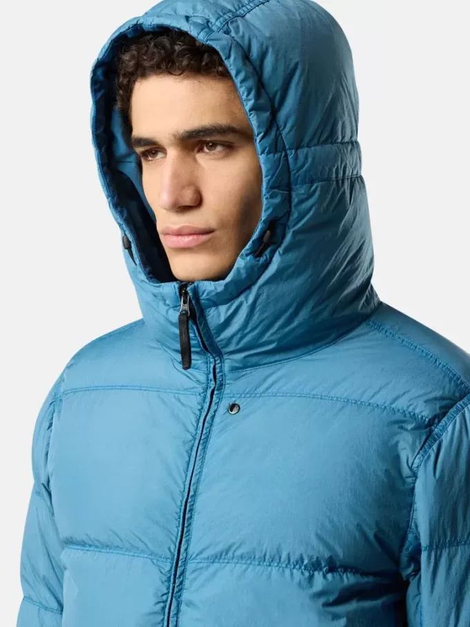 Kapuzen-Daunenjacke mit Windschutz Kapuzen-Daunenjacke mit Windschutz