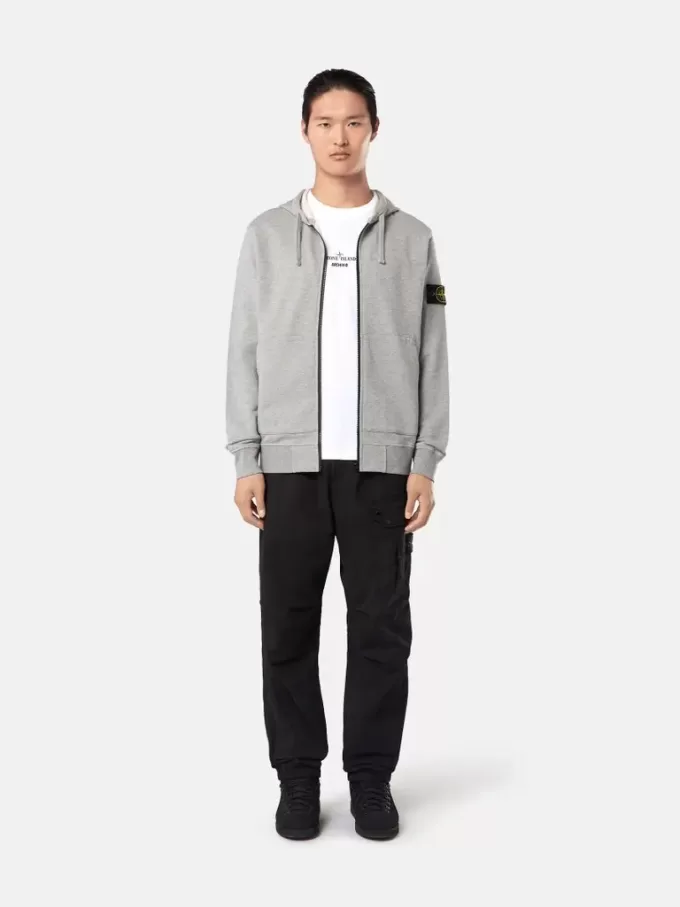 Kapuzen-Sweatshirt mit Kordelzugkapuze und Reißverschluss