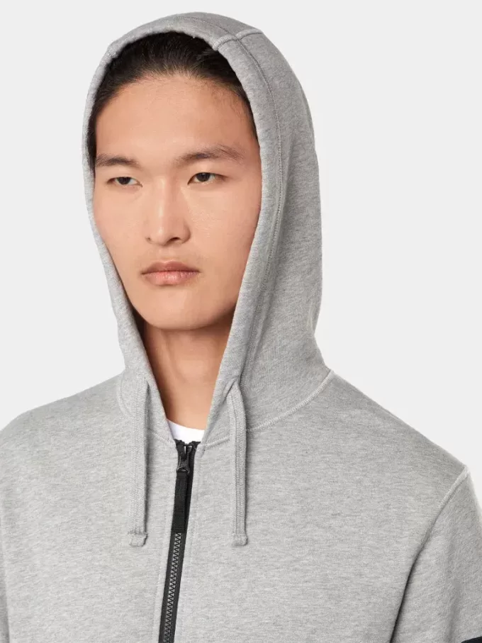 Kapuzen-Sweatshirt mit Kordelzugkapuze und Reißverschluss