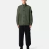 Knopfleiste-Pullover mit Filzbesatz Knopfleiste-Pullover mit Filzbesatz
