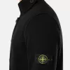 Knopfleiste-Pullover mit Filzbesatz Knopfleiste-Pullover mit Filzbesatz