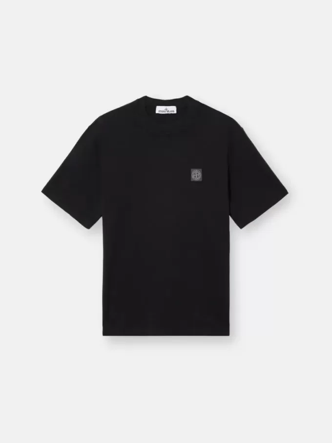 Kurzarm-T-Shirt mit Kompass-Aufnäher Kurzarm-T-Shirt mit Kompass-Aufnäher