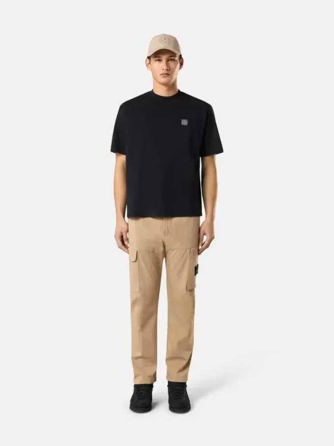 Kurzarm-T-Shirt mit Kompass-Aufnäher Kurzarm-T-Shirt mit Kompass-Aufnäher