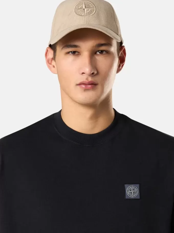 Kurzarm-T-Shirt mit Kompass-Aufnäher Kurzarm-T-Shirt mit Kompass-Aufnäher