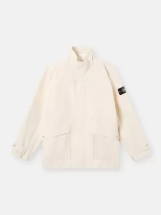 Kurzer Parka mit herausnehmbarem Futter und Ellbogenaufnähern Kurzer Parka mit herausnehmbarem Futter und Ellbogenaufnähern