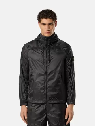Leichte Kapuzenjacke mit Anti-Drop- und reflektierenden Details Leichte Kapuzenjacke mit Anti-Drop- und reflektierenden Details