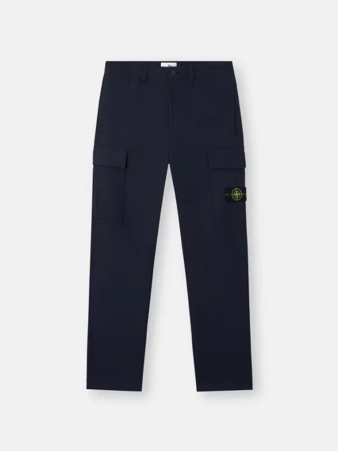 Lockere Cargohose mit Taschen und Kordelzug an den Beinabschlüssen