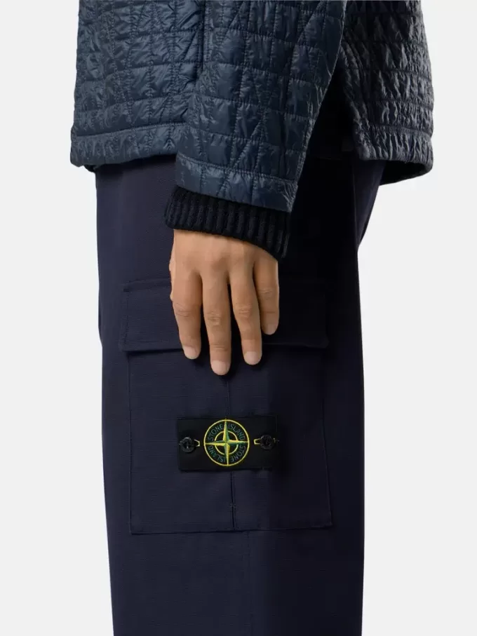 Lockere Cargohose mit Taschen und Kordelzug an den Beinabschlüssen