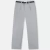Lockere Chino-Hose mit Nylon-Gürtel