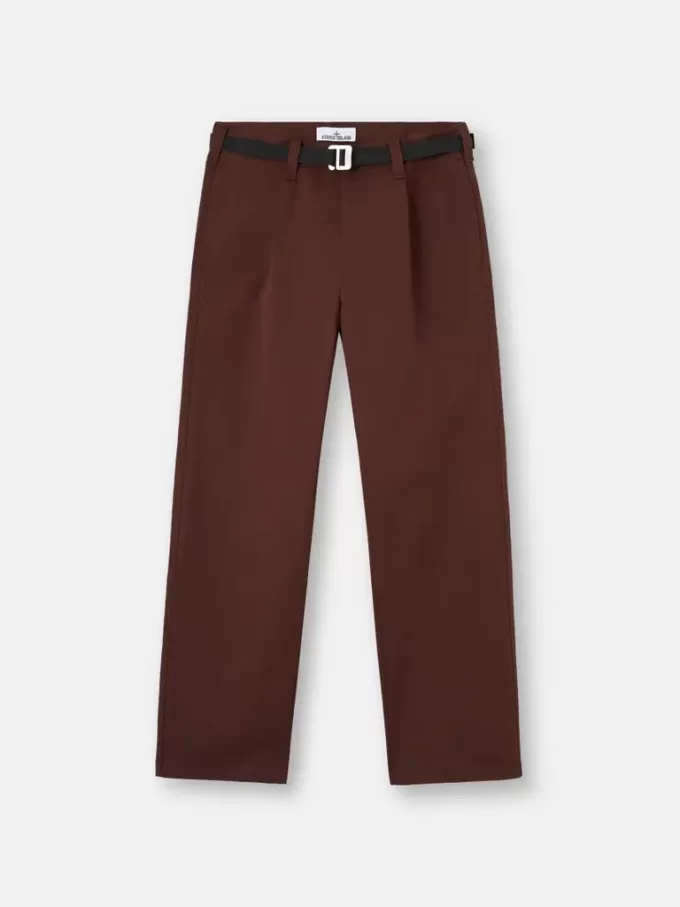 Lockere Chino-Hose mit Nylon-Gürtel