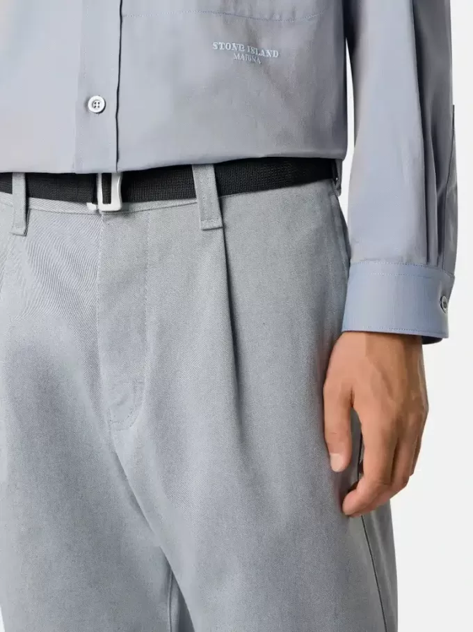 Lockere Chino-Hose mit Nylon-Gürtel