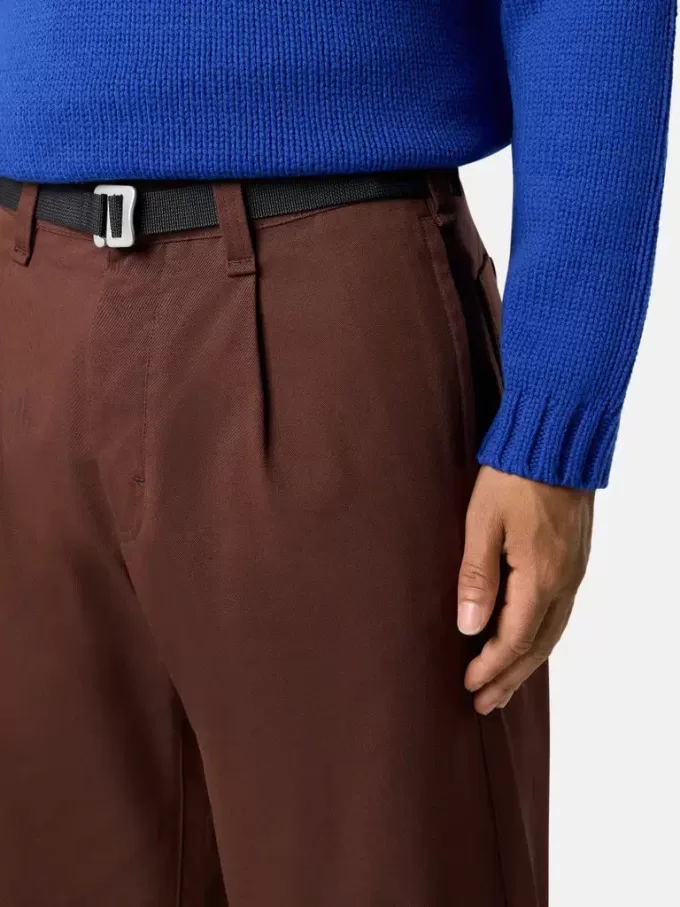 Lockere Chino-Hose mit Nylon-Gürtel