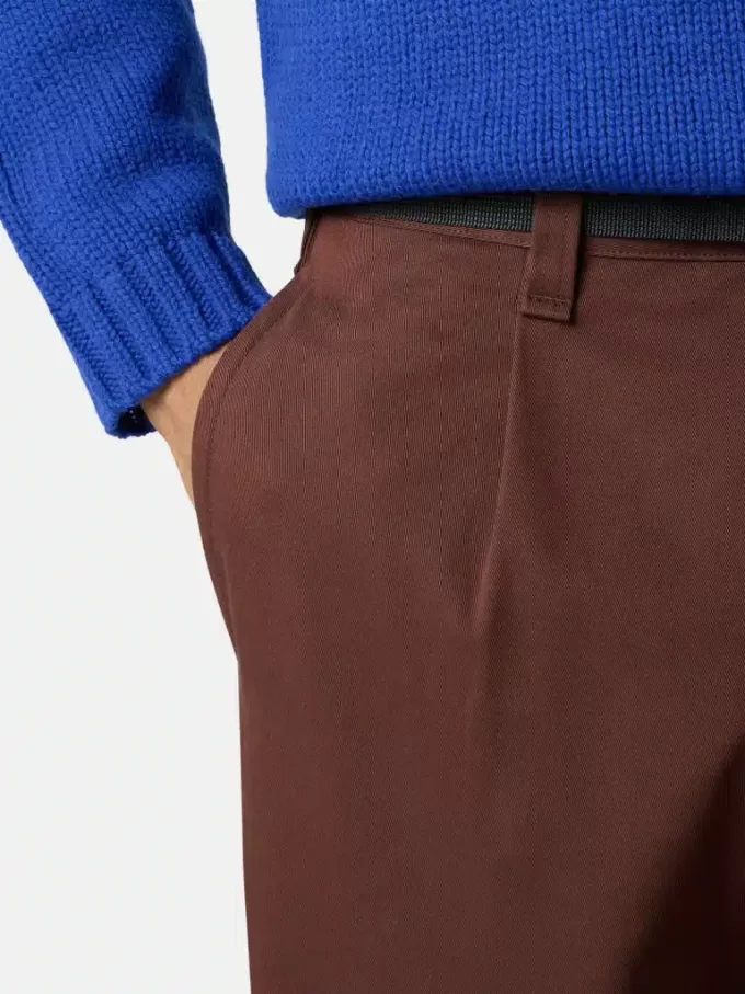 Lockere Chino-Hose mit Nylon-Gürtel