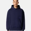 Oversized-Sweatshirt mit Kapuze und Kängurutasche