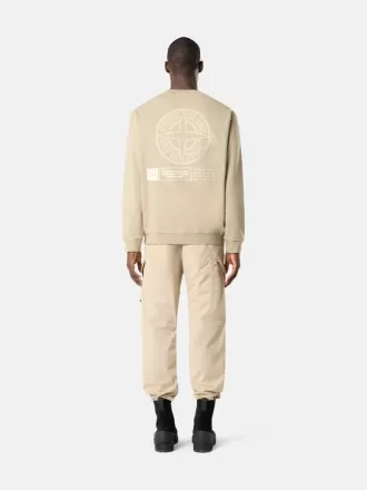 Oversized-Sweatshirt mit Rundhalsausschnitt und „Industrial Four”-Print Oversized-Sweatshirt mit Rundhalsausschnitt und „Industrial Four”-Print