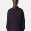 Polo-Sweatshirt in regulärer Passform mit Druckknopfverschluss Polo-Sweatshirt in regulärer Passform mit Druckknopfverschluss