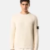 Pullover mit Rundhalsausschnitt, Fischerrippenmuster und Raglanärmeln