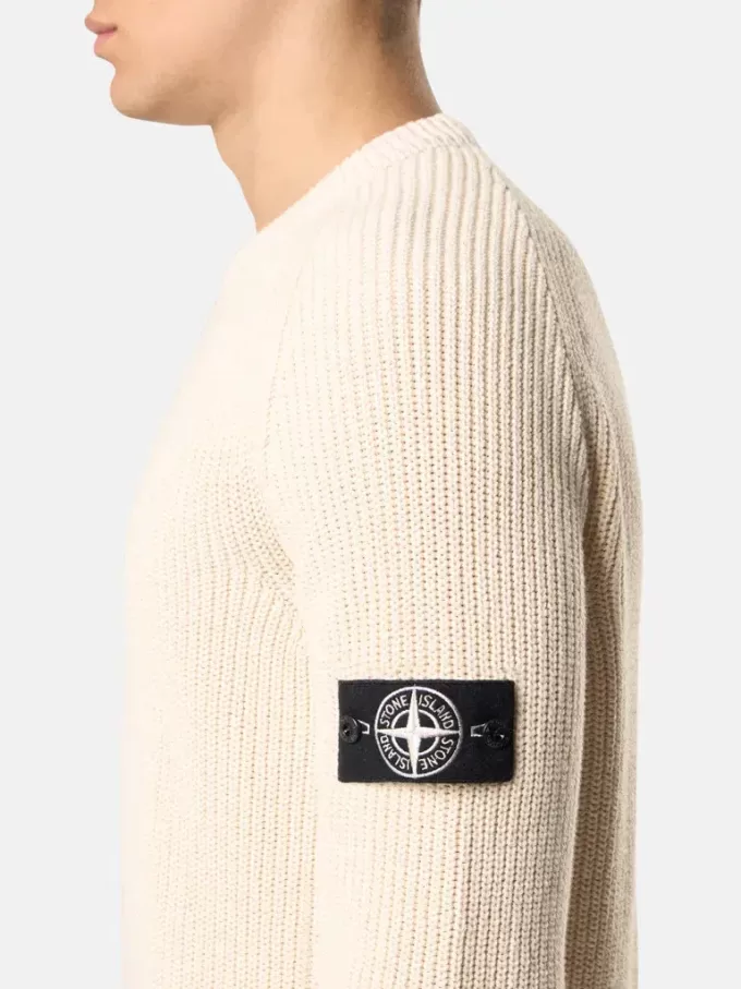 Pullover mit Rundhalsausschnitt, Fischerrippenmuster und Raglanärmeln