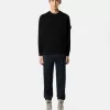 Pullover mit Rundhalsausschnitt, Raglanärmeln und gerippten Bündchen Pullover mit Rundhalsausschnitt, Raglanärmeln und gerippten Bündchen