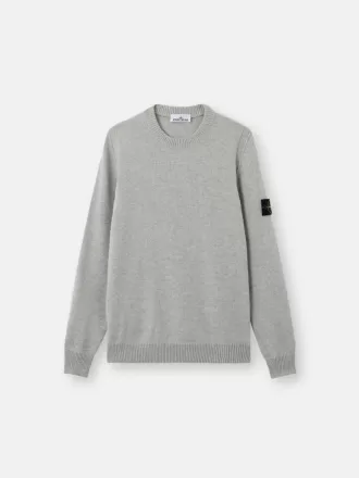 Pullover mit Rundhalsausschnitt und Details in Umkehrmaschen