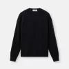 Pullover mit Rundhalsausschnitt und Details in Umkehrmaschen