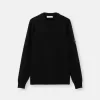 Pullover mit Rundhalsausschnitt und Details in Umkehrmaschen