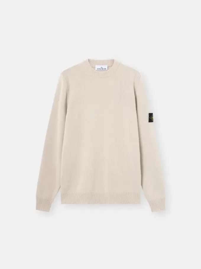 Pullover mit Rundhalsausschnitt und Details in Umkehrmaschen