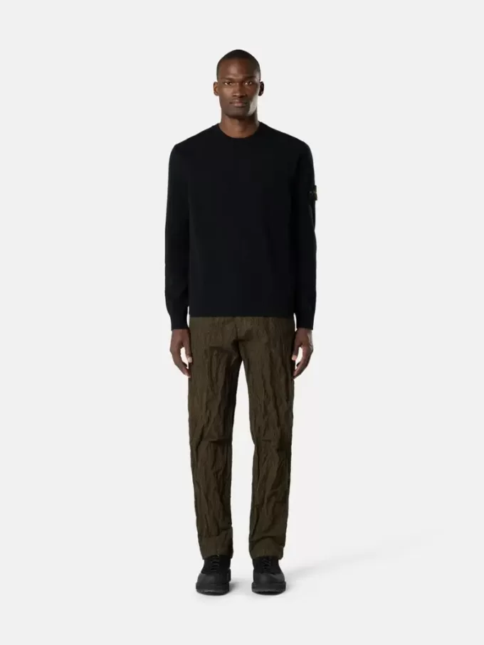 Pullover mit Rundhalsausschnitt und Details in Umkehrmaschen