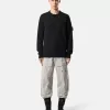 Pullover mit Rundhalsausschnitt und Details in Umkehrmaschen