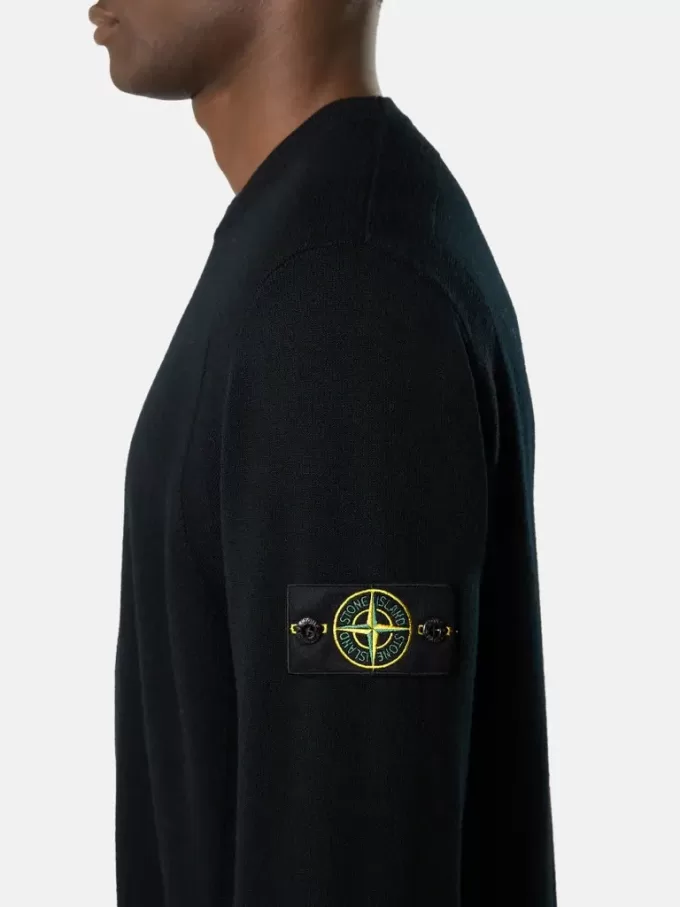 Pullover mit Rundhalsausschnitt und Details in Umkehrmaschen
