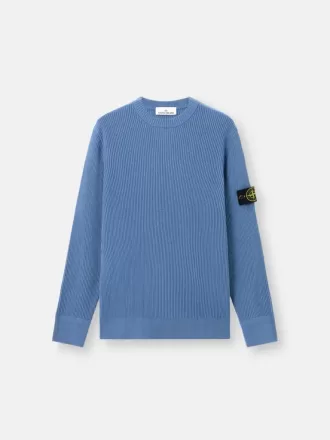 Pullover mit Rundhalsausschnitt und gerippten Bündchen Pullover mit Rundhalsausschnitt und gerippten Bündchen