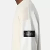 Pullover mit Rundhalsausschnitt und kontrastierenden Ziernähten Pullover mit Rundhalsausschnitt und kontrastierenden Ziernähten