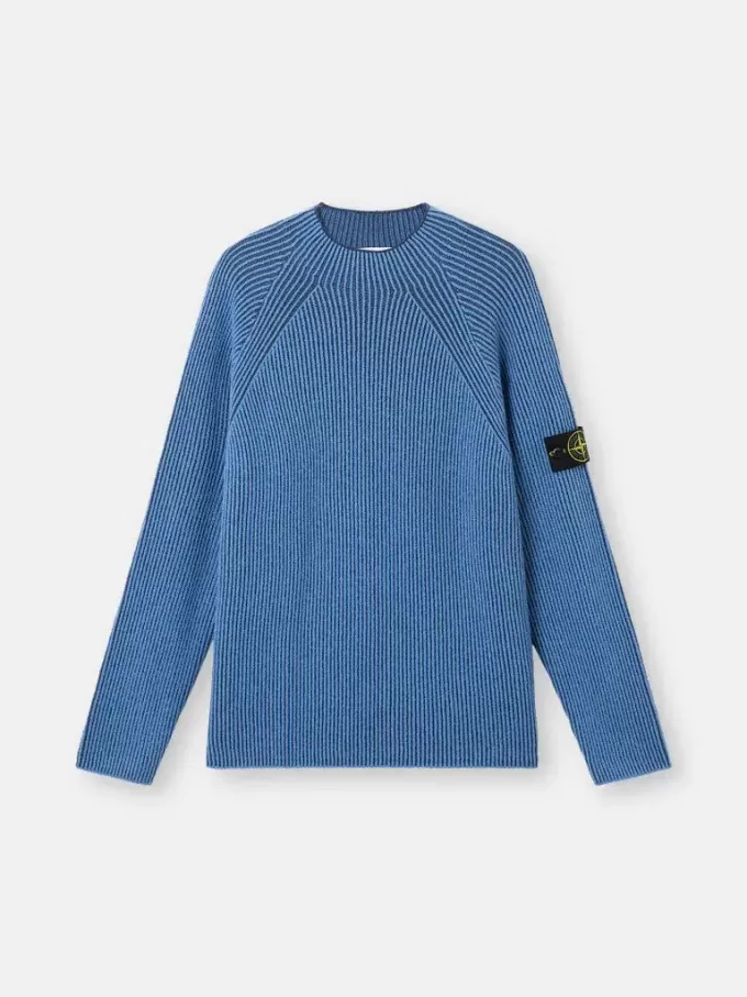 Pullover mit Stehkragen und Vanisé-Rippstruktur Pullover mit Stehkragen und Vanisé-Rippstruktur