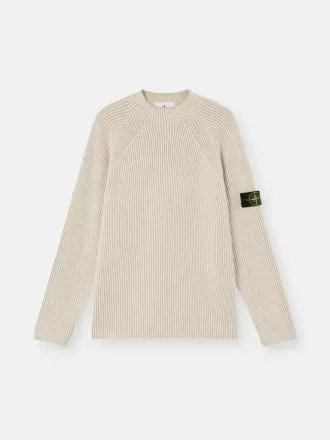Pullover mit Stehkragen und Vanisé-Rippstruktur